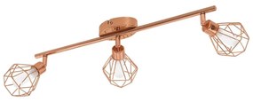 Φωτιστικό Σποτ Led 95547 Copper Zapata Eglo Metal, Glass