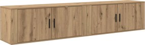 vidaXL Σετ Βαθμιδωτών Ντουλαπιών Τηλεόρασης 2 pcs Artisan Oak