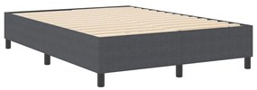 vidaXL Κρεβάτι με ελατήρια Σκούρο γκρι 140 x 200 cm Βελούδο