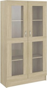 vidaXL Βιτρίνα Χρώμα Sonoma Δρυς 82,5 x 30,5 x 150 εκ. Επεξ. Ξύλο