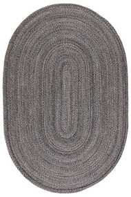 Οβάλ Χαλί All Season (160x230) Βιοκαρπέτ Marivan Charcoal Mustard