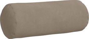 vidaXL Μαξιλάρια Στήριγμα 2 pcs Taupe Ø 15 x 40 εκ Ύφασμα Μικροΐνας
