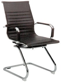 Καρέκλα Υποδοχής Bs 8250 Black 01-0156 56X61X90 cm Σετ 2τμχ