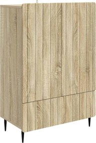vidaXL Πλαϊνό γραφείο Sonoma Δρυς 66 x 34,5 x 97 εκ.