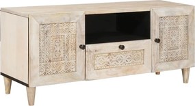 vidaXL Μονάδες TV με ράφι Λευκό 105 x 33 x 46 εκ. Επεξεργασμένο ξύλο