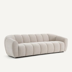 Τριθέσιος καναπές με κρεπ ταπετσαρία, Tylan