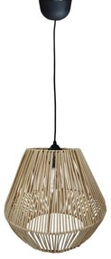 Lilabel Inart wicker ceiling lamp in natural color D25x84cm 25x25x84 εκ.