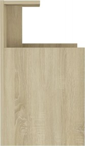 vidaXL Κομοδίνα 2 τεμ. Sonoma Δρυς 40 x 35 x 60 εκ. από Επεξ. Ξύλο