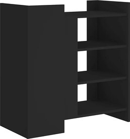 vidaXL Ντουλάπι Μαύρο 73,5x35x75 εκ. από Επεξεργασμένο Ξύλο