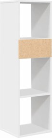 vidaXL Βιβλιοθήκη με 5 Ράφια Λευκή 34x31x112 εκ. Επεξεργασμένο Ξύλο