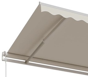 vidaXL Τέντα Συρόμενη Αυτόματη Κρεμ 350 x 250 εκ.