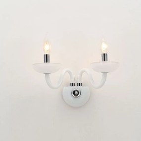 Απλίκα Τοίχου Aca Lunaria BLK82182WWC White