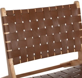 Καρέκλα Felipe από Μασίφ Ξύλο Teak Φυσικό 65x82x88 Υ Εκ.