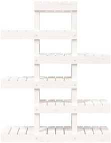 vidaXL Ραφιέρα Φυτών Μαύρη 85 x 25 x 109,5 εκ. από Μασίφ Ξύλο Πεύκου