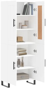 vidaXL Ντουλάπι Λευκό 69,5x34x180 εκ. από Επεξεργασμένο Ξύλο