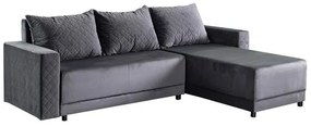 Γωνιακός Καναπές - Κρεβάτι LOTOS Γκρί 237x168x80εκ. 237x168x80 εκ.