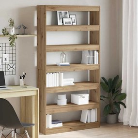 vidaXL Βιβλιοθήκη Μπεζ 100 x 30 x 198 εκ. Επεξεργασμένο ξύλο
