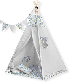 TeePee Tent - Feathers -Colorful