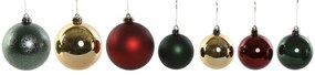 Χριστουγεννιάτικες μπάλες Home ESPRIT Κόκκινο Πράσινο πολυαιθυλένιο 25 x 25 x 25 cm (41 Τεμάχια)