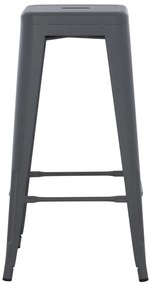 ΣΚΑΜΠΟ ΜΠΑΡ ΜΕΤΑΛΛΙΚΟ MELITA-PRO HM8642.50 ΣΕ ΓΚΡΙ 43x43x78Υεκ. (1 Τεμμάχια)