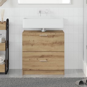vidaXL Ντουλάπα Νιπτήρα Ξύλο Τέχνης 59x37x59 cm Επεξεργασμένο Ξύλο