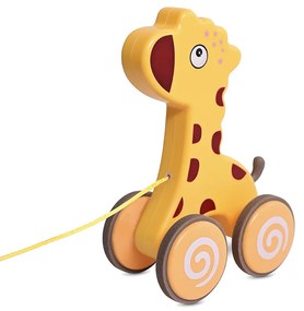 Ξύλινο συρόμενο παιχνίδι  Pull-Along  Orange Giraffe 10191590004 Lorelli