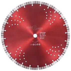 vidaXL Διαμαντόδισκος Κοπής Turbo με Οπές 350 χιλ. Ατσάλινος