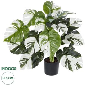 Διακοσμητικό Φυτό Λευκή Μονστέρα Artificial Garden 20925 Globostar-20925-Λευκό 20925