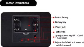 Ψηφιακό ρολόι - Ξυπνητήρι - ET009 - 909481 - Black
