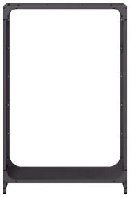 vidaXL Ράφι για καυσόξυλα Μαύρο 60x28x90 cm Ατσάλι ψυχρής έλασης