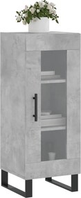 vidaXL Ντουλάπι Γκρι Σκυροδέματος 34,5x34x90 εκ. Επεξεργασμένο Ξύλο