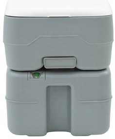 vidaXL Τουαλέτα Κάμπινγκ Γκρι 41.5 x 36.5 x 42 εκ. Πλαστικό