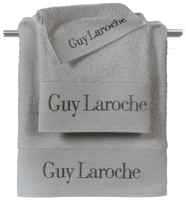 Πετσέτες Futura Σετ 3τμχ Silver Guy Laroche Σετ Πετσέτες 100% Cotton