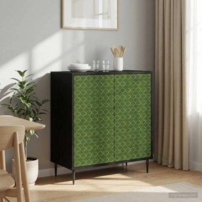 vidaXL Πλαϊνό γραφείο GELEEN Μαύρη Δρυς 69 x 33 x 76 εκ.