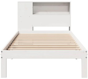 vidaXL Κρεβάτι Βιβλιοθήκη Χωρίς Στρώμα 100x200 εκ. Μασίφ Ξύλο Πεύκο