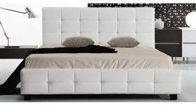 Κρεβάτι Διπλό FIDEL PU Άσπρο 168x215x107 (Στρώμα 160x200)cm