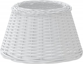 vidaXL Καπέλο Φωτιστικού Λευκό Ø50x30 εκ. από Wicker