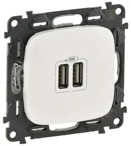 Πρίζα Φόρτισης 2xUSB 1500MA Λευκό Valena Allure In'Matic 754995 Legrand-754995-Λευκό 754995