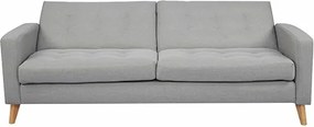 Καναπές κρεβάτι τριθέσιος Nextdeco Soho khaki light Υ81x201x90εκ.