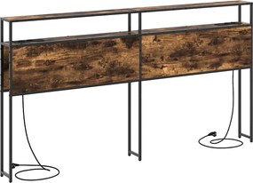 vidaXL Κεφαλάρι Αποθήκης με αποθήκευση Καπνιστή δρυς