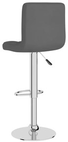 vidaXL Σκαμπό Μπαρ 2 τεμ. Σκούρο Γκρι Υφασμάτινα