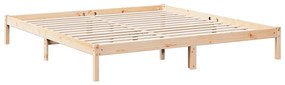 vidaXL Πλαίσιο Κρεβατιού Μακρύ Χωρίς Στρώμα 180x210 εκ Μασίφ Πεύκο