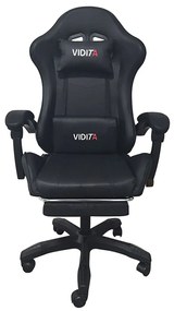 Πολυθρόνα Gaming Με Υποπόδιο A6060 01.0293 64x62x113-121cm Black Zita Plus