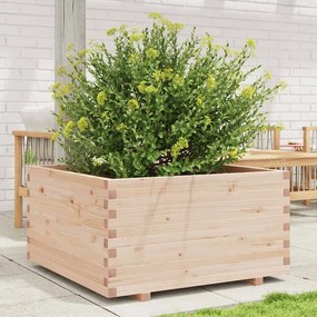 vidaXL Ζαρντινιέρα Κήπου 90x90x49,5 εκ από Μασίφ Ξύλο Πεύκου