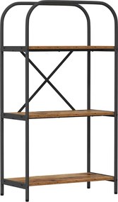 vidaXL Ράφι Βιβλίων 3 επιπέδων 60 x 30 x 109 εκ Επεξεργασμένο ξύλο