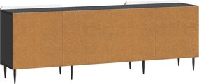 vidaXL Ντουλάπι TV Μαύρο 150 x 31 x 52 εκ. Επεξεργασμένο Ξύλο