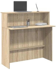 vidaXL Γραφείο υποδοχής Sonoma Δρυς 100x50x103,5εκ. Επεξεργασμένο Ξύλο