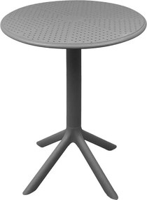 Τραπέζι Merkon pp σε ανθρακί απόχρωση Φ60x75εκ 60x60x75 εκ.