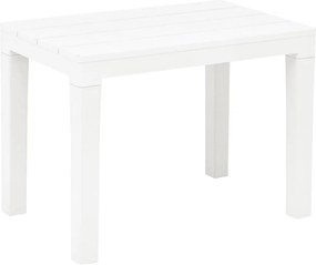 vidaXL Τραπέζι Κήπου με 2 Πάγκους Λευκό Πλαστικό