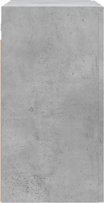 vidaXL Ντουλάπι Τοίχου Γκρι Σκυροδέματος 60x31x60 εκ. Επεξεργ. Ξύλο